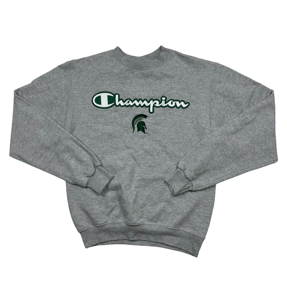 Michigan State Champion Crewneck Sweatshirt Spellout MSU